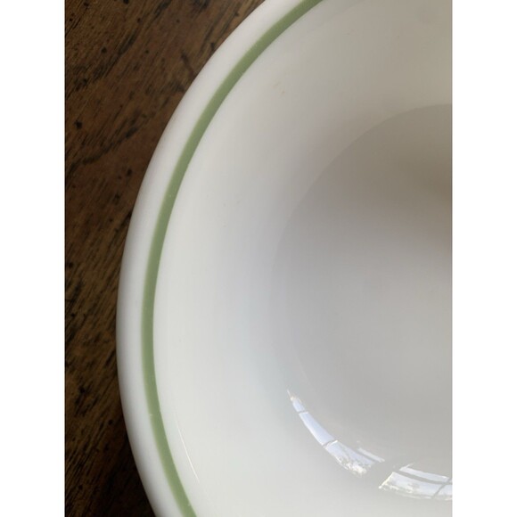 3 Corelle Bowls Green Stripe Floral Spray Spring Blossom Meadow Cereal Soup Vtg - Picture 8 of 10